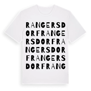 Rangersdorf ordlek t-shirt – ekologisk bomull t-shirt från Pinshirt