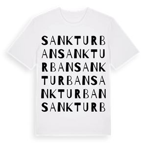 Sankt Urban ordlek t-shirt – ekologisk bomull t-shirt från Pinshirt