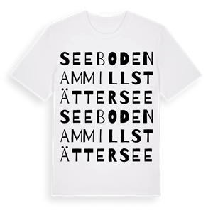 Seeboden am Millstätter See ordlek t-shirt – ekologisk bomull t-shirt från Pinshirt