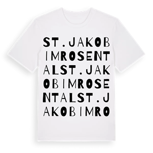 St. Jakob im Rosental ordlek t-shirt – ekologisk bomull t-shirt från Pinshirt