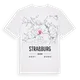 Straßburg karta t-shirt