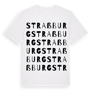 Straßburg ordlek t-shirt – ekologisk bomull t-shirt från Pinshirt