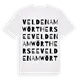 Velden am Wörther See ordlek t-shirt