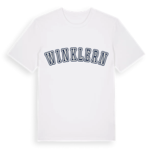 Winklern college t-shirt – ekologisk bomull t-shirt från Pinshirt