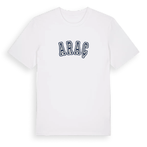 Araç college t-shirt – ekologisk bomull t-shirt från Pinshirt