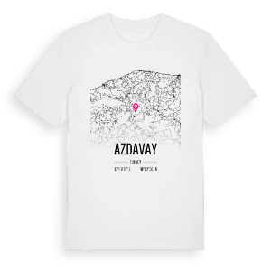 Azdavay karta t-shirt – ekologisk bomull t-shirt från Pinshirt