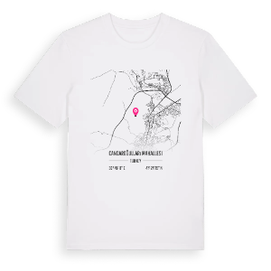 Candaroğulları Mahallesi karta t-shirt – ekologisk bomull t-shirt från Pinshirt