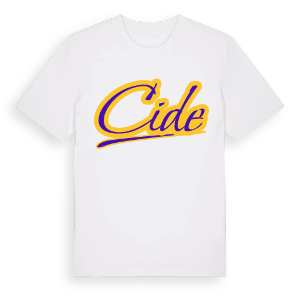 Cide baseball t-shirt – ekologisk bomull t-shirt från Pinshirt