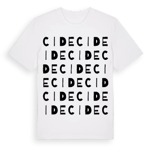 Cide ordlek t-shirt – ekologisk bomull t-shirt från Pinshirt