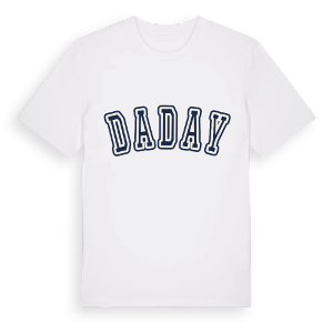 Daday college t-shirt – ekologisk bomull t-shirt från Pinshirt