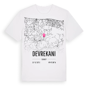 Devrekani karta t-shirt – ekologisk bomull t-shirt från Pinshirt