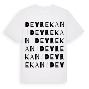 Devrekani ordlek t-shirt – ekologisk bomull t-shirt från Pinshirt