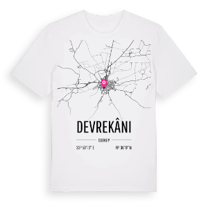 Devrekâni karta t-shirt – ekologisk bomull t-shirt från Pinshirt