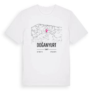 Doğanyurt karta t-shirt – ekologisk bomull t-shirt från Pinshirt