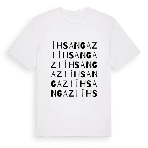 İhsangazi ordlek t-shirt – ekologisk bomull t-shirt från Pinshirt