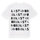 Kastamonu ordlek t-shirt