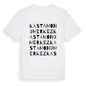Kastamonu Merkez ordlek t-shirt – ekologisk bomull t-shirt från Pinshirt