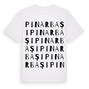 Pınarbaşı ordlek t-shirt – ekologisk bomull t-shirt från Pinshirt