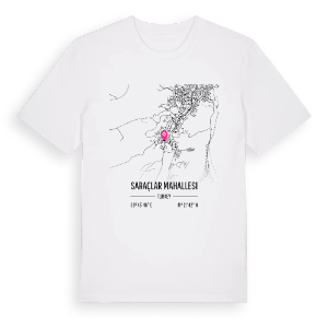 Saraçlar Mahallesi karta t-shirt – ekologisk bomull t-shirt från Pinshirt