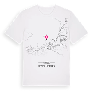 ტაკიძეები karta t-shirt – ekologisk bomull t-shirt från Pinshirt