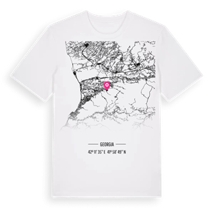 გურია karta t-shirt – ekologisk bomull t-shirt från Pinshirt