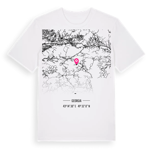 სამცხე-ჯავახეთი karta t-shirt – ekologisk bomull t-shirt från Pinshirt