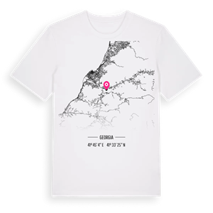 ხელვაჩაურის მუნიციპალიტეტი karta t-shirt – ekologisk bomull t-shirt från Pinshirt