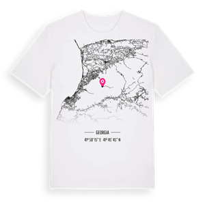 ქობულეთის მუნიციპალიტეტი karta t-shirt – ekologisk bomull t-shirt från Pinshirt