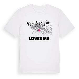 Någon i სენაკის მუნიციპალიტეტი älskar mig t-shirt – ekologisk bomull t-shirt från Pinshirt