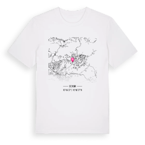 ჭიათურის მუნიციპალიტეტი karta t-shirt – ekologisk bomull t-shirt från Pinshirt