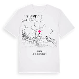 დუშეთის მუნიციპალიტეტი karta t-shirt – ekologisk bomull t-shirt från Pinshirt