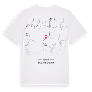 ყაზბეგის მუნიციპალიტეტი karta t-shirt – ekologisk bomull t-shirt från Pinshirt