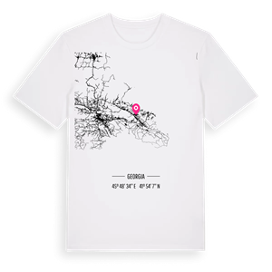 ახმეტის მუნიციპალიტეტი karta t-shirt – ekologisk bomull t-shirt från Pinshirt