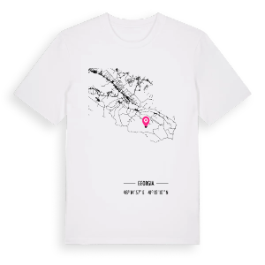 დედოფლისწყაროს მუნიციპალიტეტი karta t-shirt – ekologisk bomull t-shirt från Pinshirt