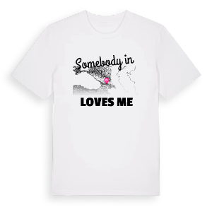 Någon i საქართველო älskar mig t-shirt – ekologisk bomull t-shirt från Pinshirt