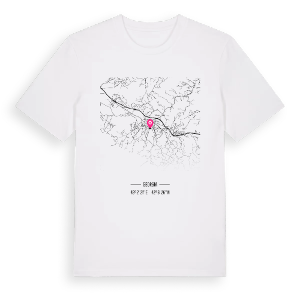 ზესტაფონი karta t-shirt – ekologisk bomull t-shirt från Pinshirt