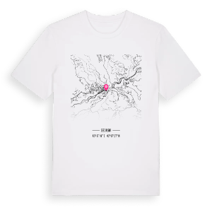 ჭიათურა karta t-shirt – ekologisk bomull t-shirt från Pinshirt