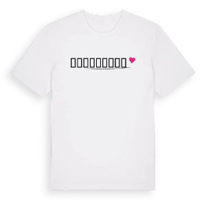 სამტრედია hjärta t-shirt – ekologisk bomull t-shirt från Pinshirt