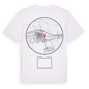 ლანჩხუთი t-shirt – ekologisk bomull t-shirt från Pinshirt