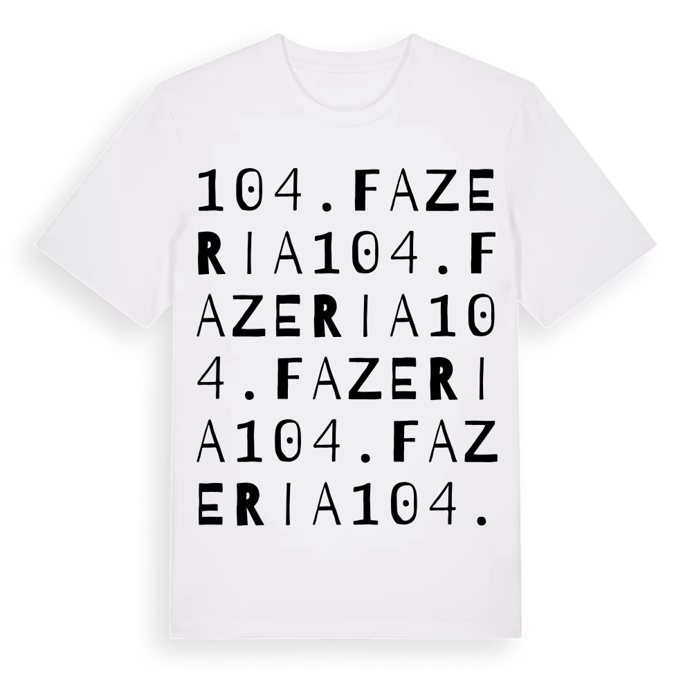 104. fazeria ordlek t-shirt – White, i miljö