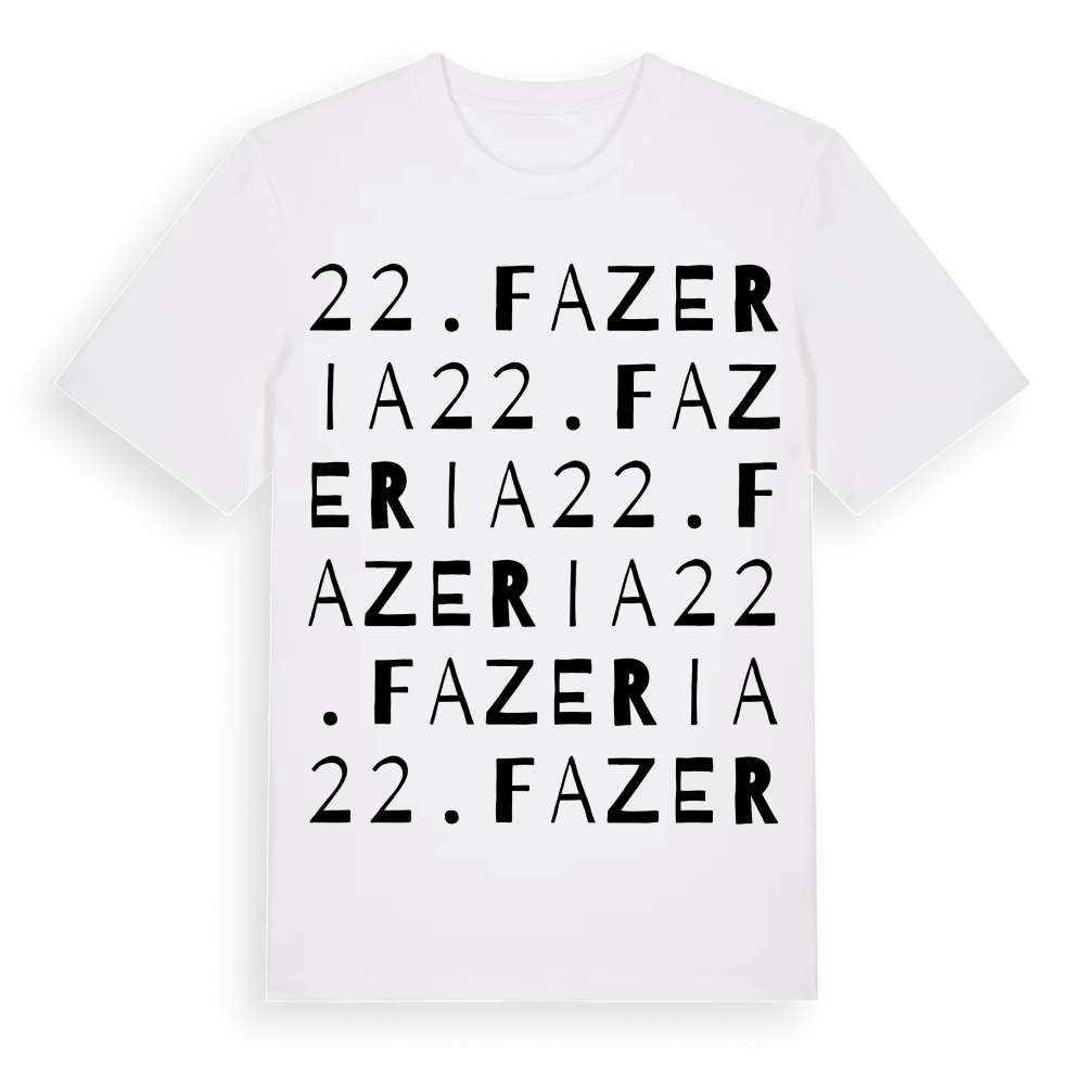 22. fazeria ordlek t-shirt – White, i miljö