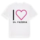 Jag älskar 24. fazeria t-shirt stort tryck