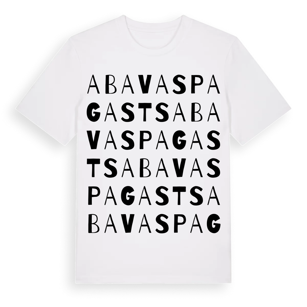 Abavas pagasts ordlek t-shirt – White, i miljö