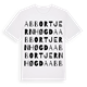 White t-shirt med Abbortjernhøgda ordlek t-shirt