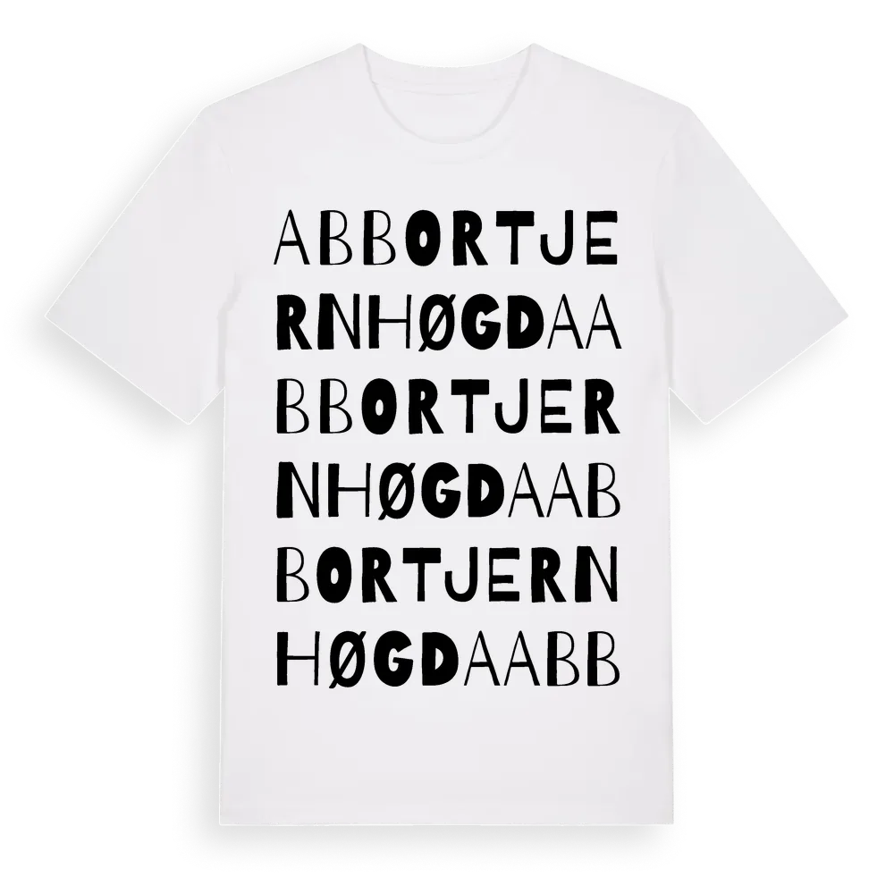 Abbortjernhøgda ordlek t-shirt i miljö