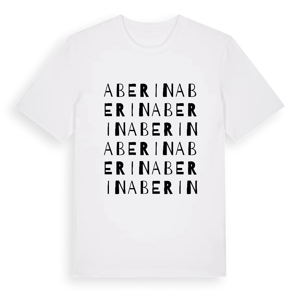 Aberin ordlek t-shirt – White, i miljö