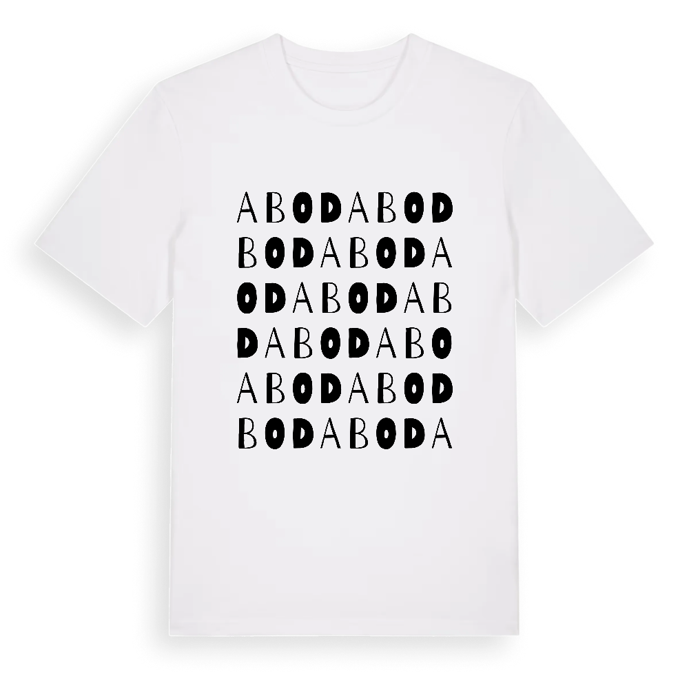 Abod ordlek t-shirt – White, i miljö
