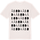 Vintage White t-shirt med Åboda ordlek t-shirt