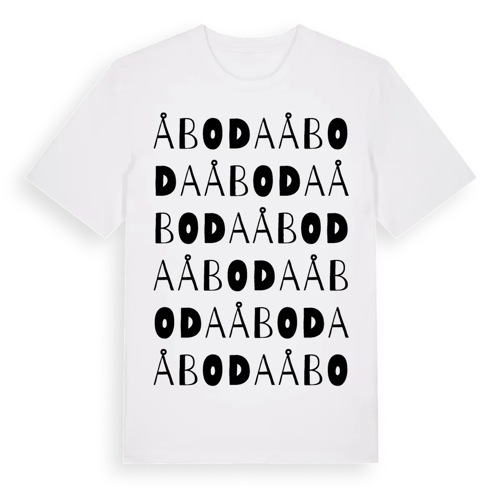 Åboda ordlek t-shirt i miljö