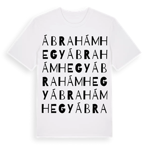 Ábrahámhegy ordlek t-shirt – ekologisk bomull t-shirt från Pinshirt